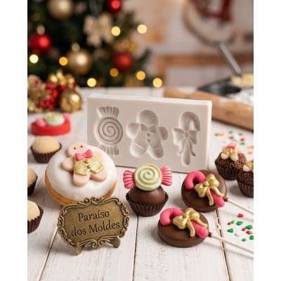 Molde de Silicone Bengala Gingerbre E Bengala - 1063