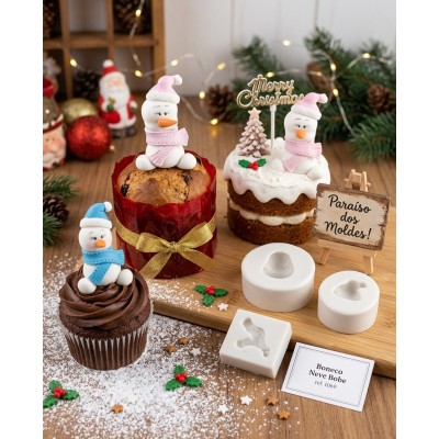 Molde de Silicone Boneco Neve Bobe - 1069