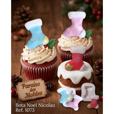 Molde de Silicone Bota Noel Nicolau - 1073