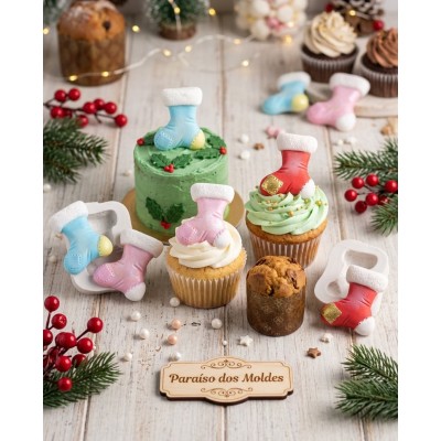 Molde de Silicone Bota Noel Nicolau - 1073