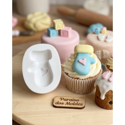 Molde de Silicone Luva Noel Love 1640