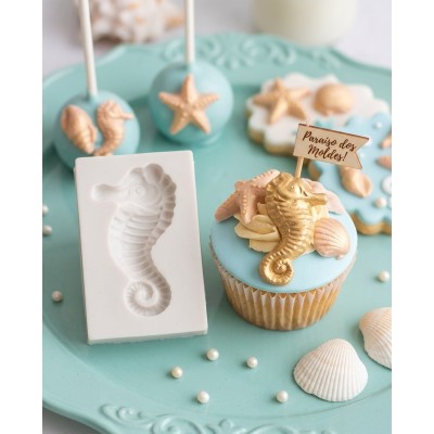 Molde de Silicone Cavalo Marinho Dolly - 073
