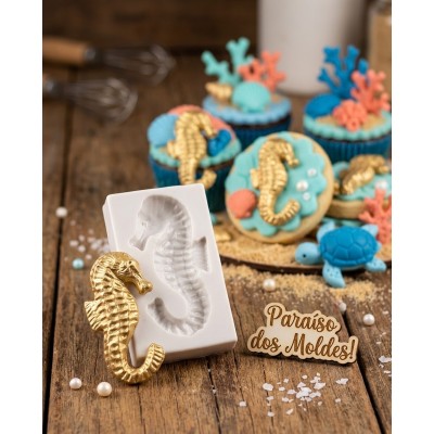 Molde de Silicone Cavalo Marinho Ariel - 074