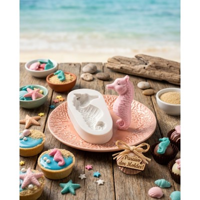 Molde de Silicone Cavalo Marinho Luy - 076