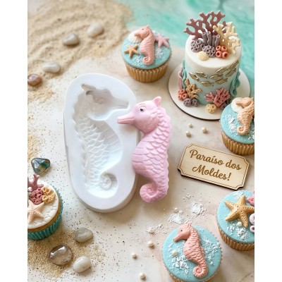 Molde de Silicone Cavalo Marinho Luy - 076