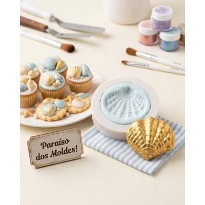 Molde de Silicone Concha Ondulada - 078