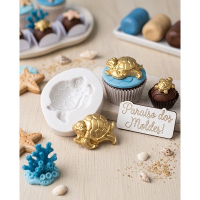 Molde de Silicone Tartaruga de Lado Dolly Gg - 080