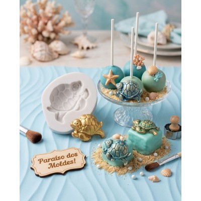 Molde de Silicone Tartaruga de Lado Dolly Gg - 080