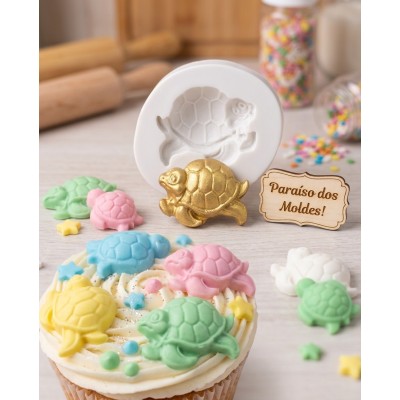 Molde de Silicone Tartaruga de Lado Dolly Gg - 080