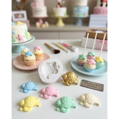 Molde de Silicone Tartaruga de Lado Dolly Gg - 080