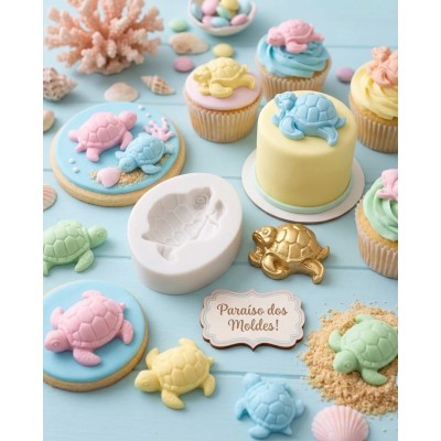 Molde de Silicone Tartaruga de Lado Dolly Gg - 080
