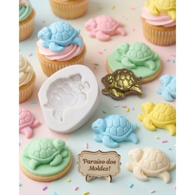 Molde de Silicone Tartaruga de Lado Dolly Gg - 080