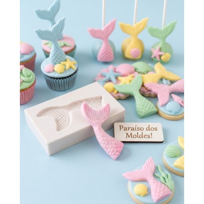 Molde de Silicone Calda Sereia Sofia - 089