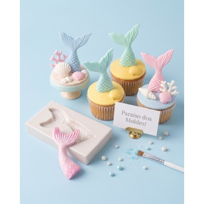 Molde de Silicone Calda Sereia Sofia - 089