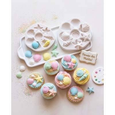 Molde de Silicone Kit De Conchas - 091