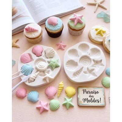 Molde de Silicone Kit De Conchas - 091