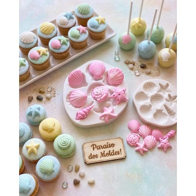 Molde de Silicone Kit De Conchas - 091