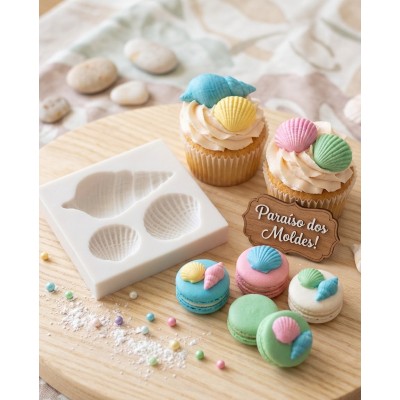 Molde de Silicone Kit Conchas Charme - 093