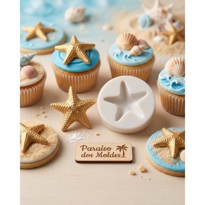 Molde Silicone Estrela Do Mar Gordinha -29 3