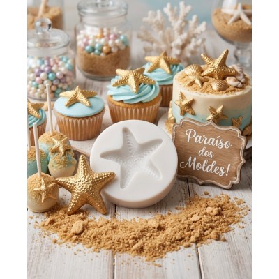 Molde Silicone Estrela Do Mar Gordinha -29 3