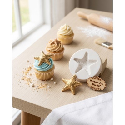 Molde Silicone Estrela Do Mar Gordinha -29 3