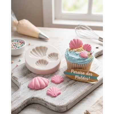 Molde De Silicone Kit Conchas Ariel - 297