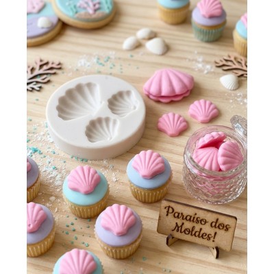 Molde De Silicone Kit Conchas Ariel - 297