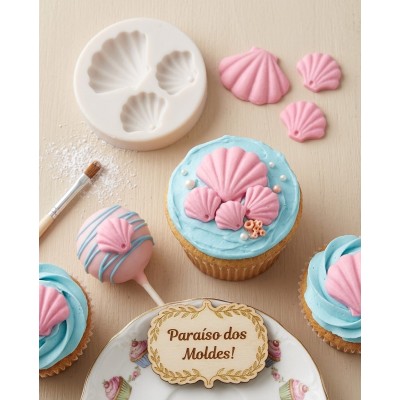 Molde De Silicone Kit Conchas Ariel - 297