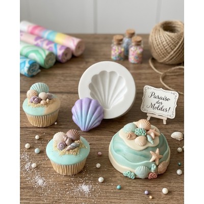 Molde de Silicone Concha Carol - 299