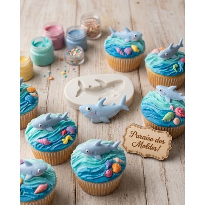 Molde de Silicone Baby Shark - 439