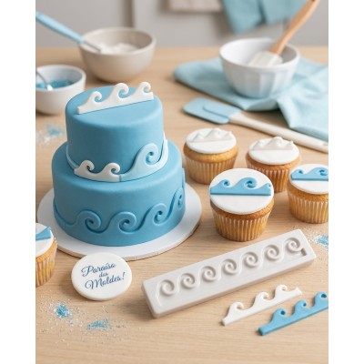 Molde de Silicone Ondinhas - 540