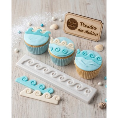 Molde de Silicone Ondinhas - 540