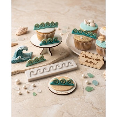 Molde de Silicone Ondinhas - 540