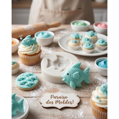 Molde de Silicone Peixinho Ale - 576