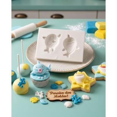Molde de Silicone Baby Shark - 1055