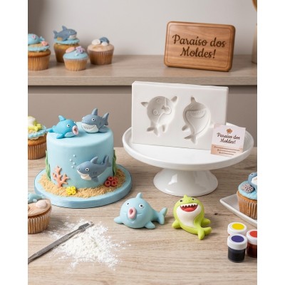 Molde de Silicone Baby Shark - 1055