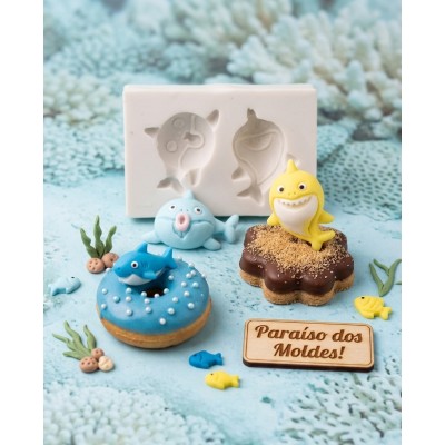 Molde de Silicone Baby Shark - 1055