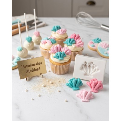 Molde de Silicone Alga Cute Mini -1056