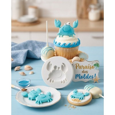 Molde de Silicone Carangueijo Blue - 1319