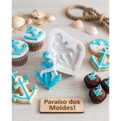 Molde de Silicone Âncora Sete Mares - 1322