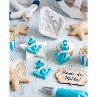 Molde de Silicone Âncora Sete Mares - 1322