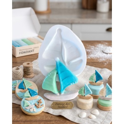 Molde de Silicone Caravela - 1324