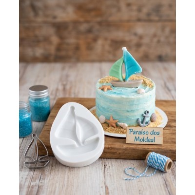 Molde de Silicone Caravela - 1324