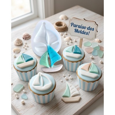 Molde de Silicone Caravela - 1324