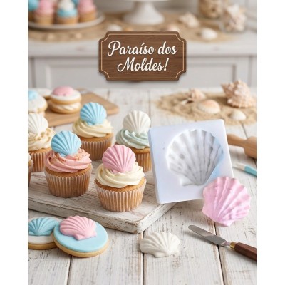 Molde de Silicone Concha love - 1326