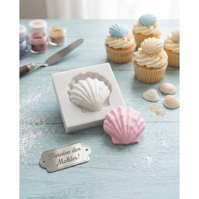 Molde de Silicone Concha love - 1326