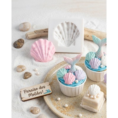Molde de Silicone Concha love - 1326