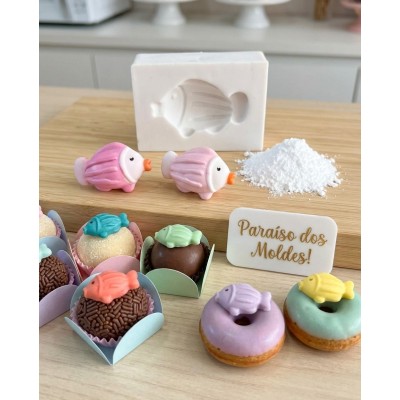 Molde de Silicone Peixe Apaixonada - 1330
