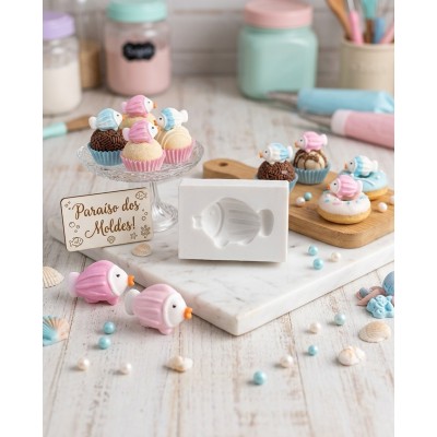 Molde de Silicone Peixe Apaixonada - 1330