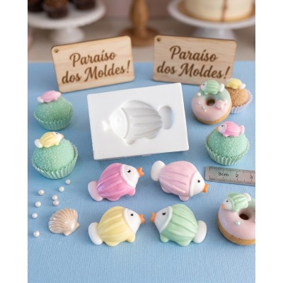 Molde de Silicone Peixe Apaixonada - 1330